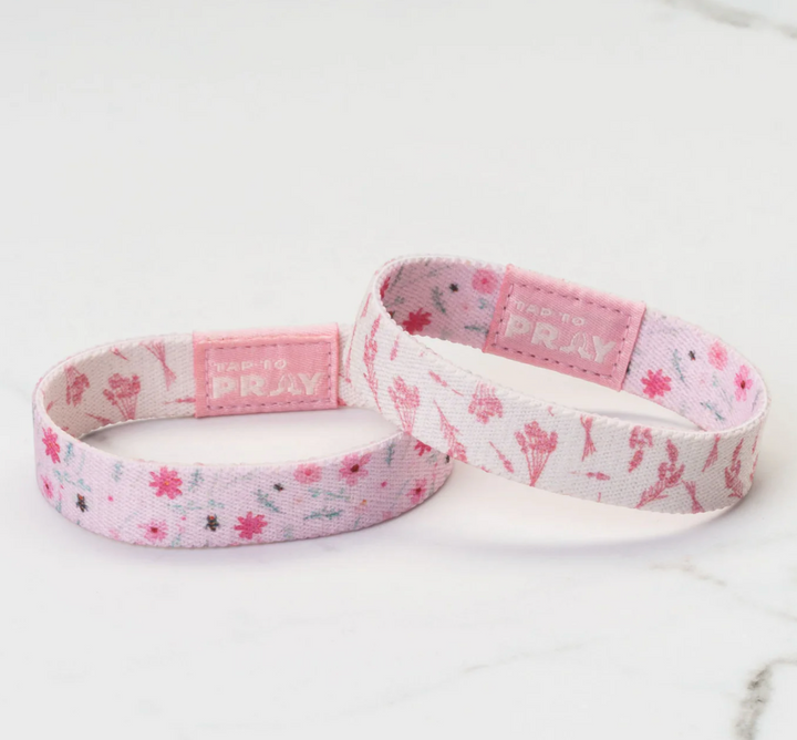 Tap To Pray® Wristband – Meadows - Pink