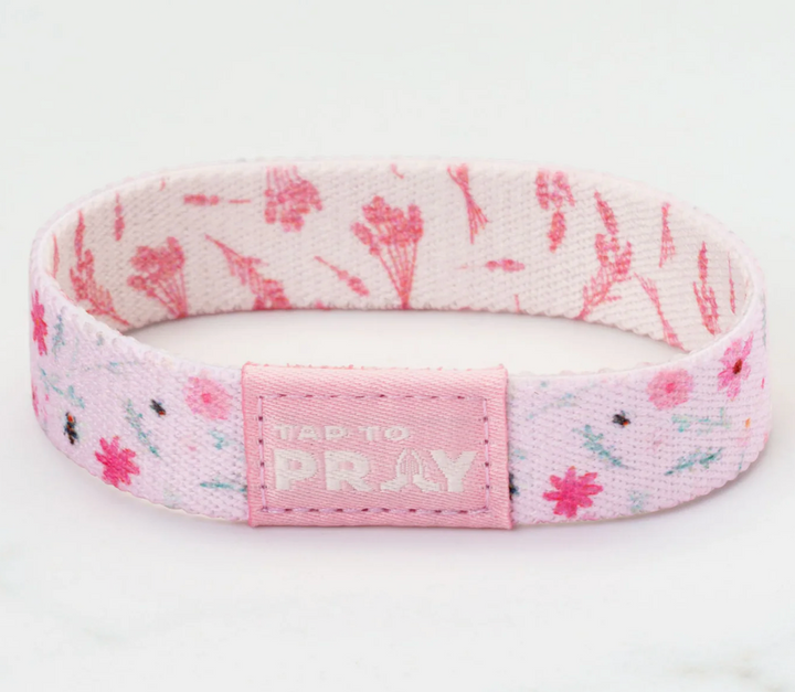 Tap To Pray® Wristband – Meadows - Pink