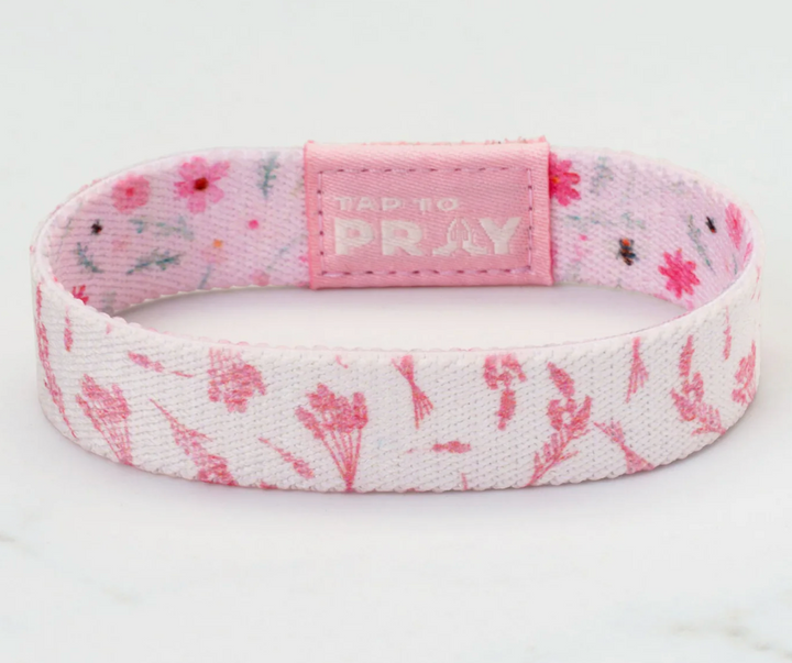 Tap To Pray® Wristband – Meadows - Pink