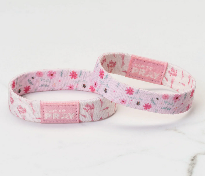 Tap To Pray® Wristband – Meadows - Pink