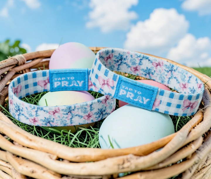 Tap To Pray® Wristband – Blue Belle