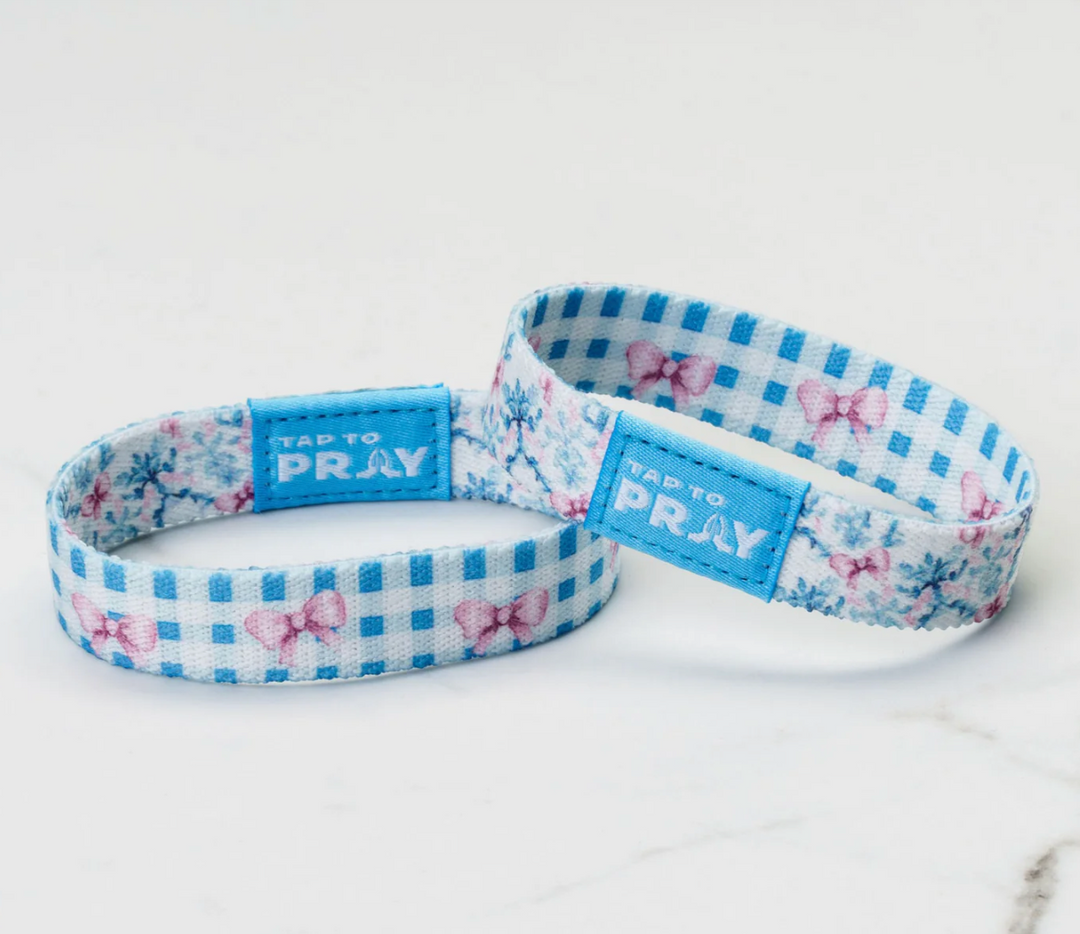 Tap To Pray® Wristband – Blue Belle