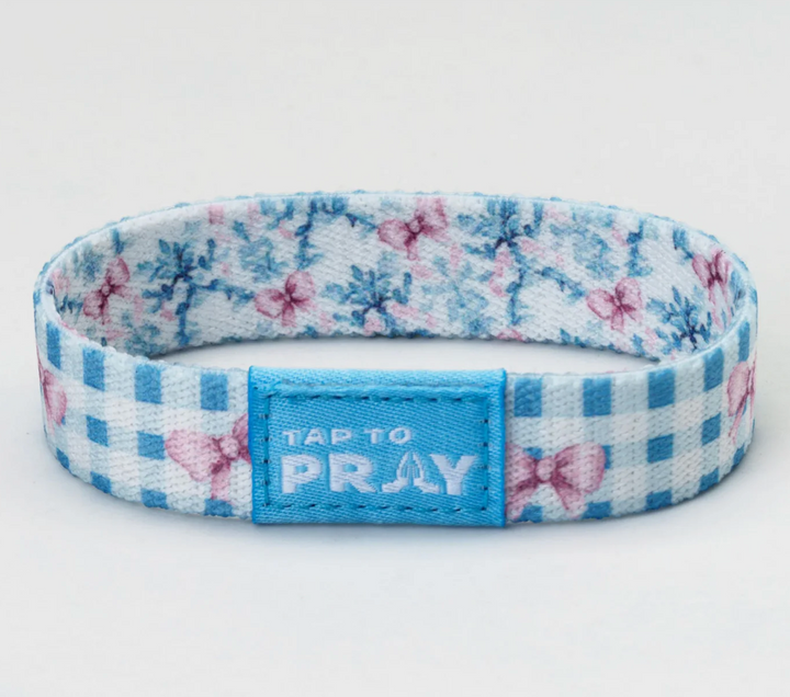 Tap To Pray® Wristband – Blue Belle