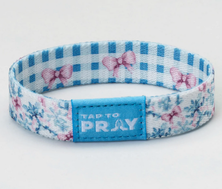 Tap To Pray® Wristband – Blue Belle