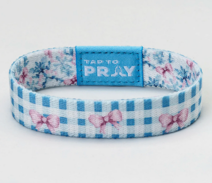 Tap To Pray® Wristband – Blue Belle