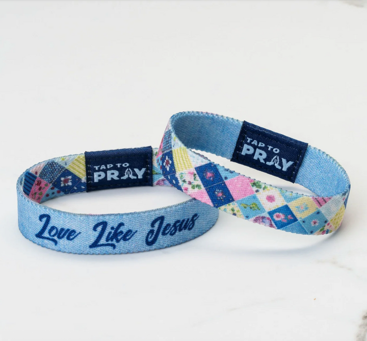 Tap To Pray® Wristband – Patchwork - Love Like Jesus