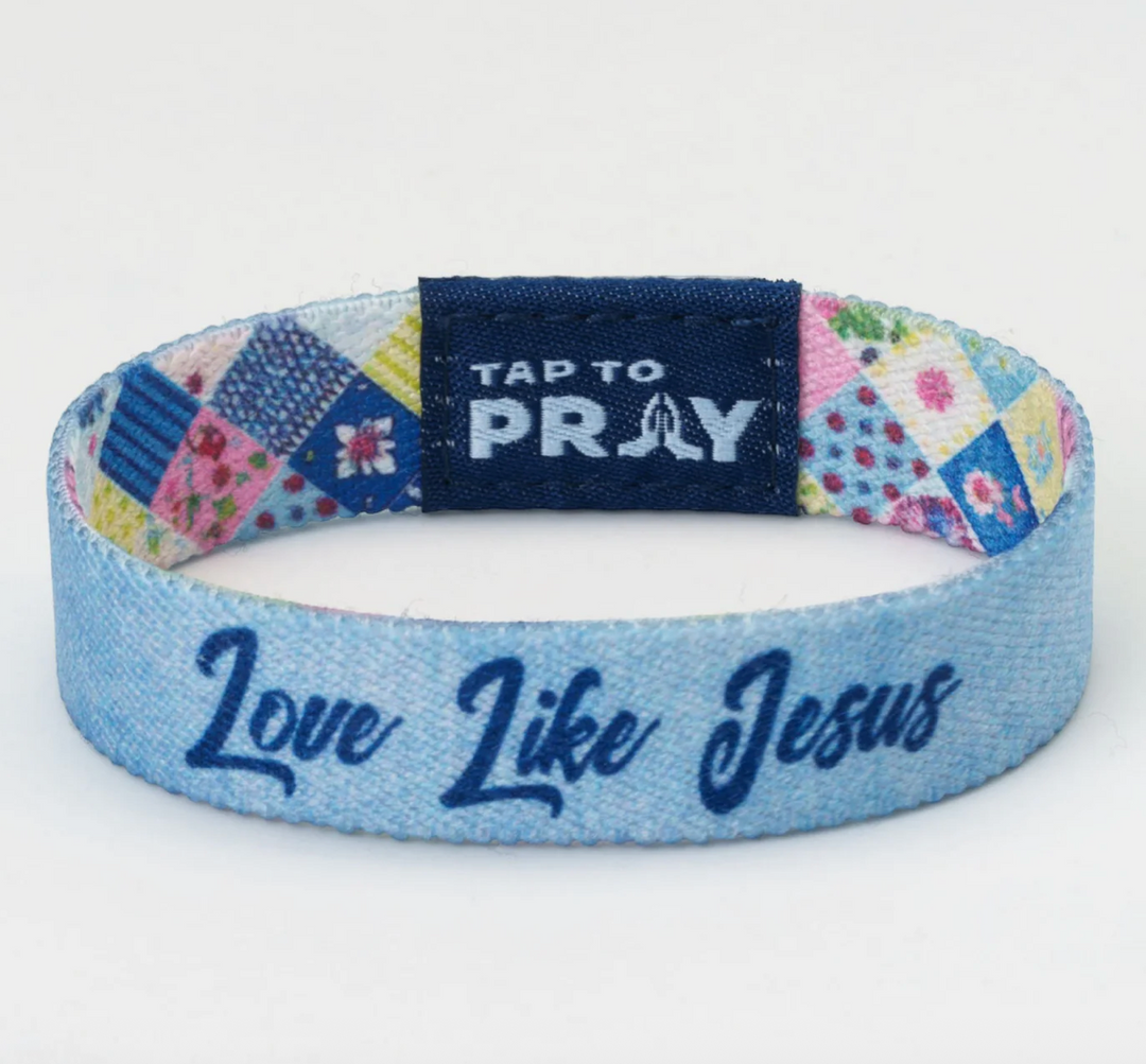 Tap To Pray® Wristband – Patchwork - Love Like Jesus