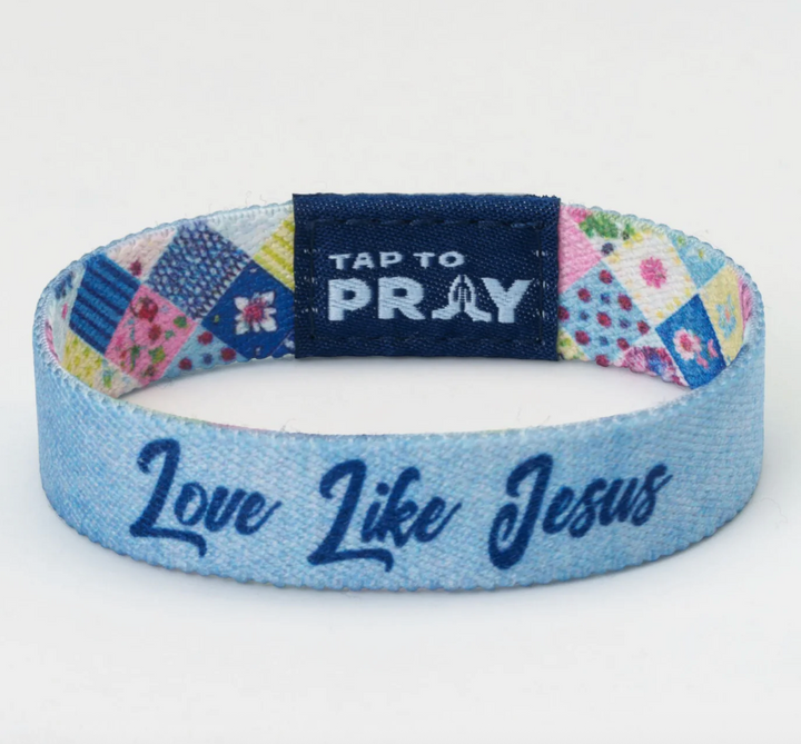 Tap To Pray® Wristband – Patchwork - Love Like Jesus
