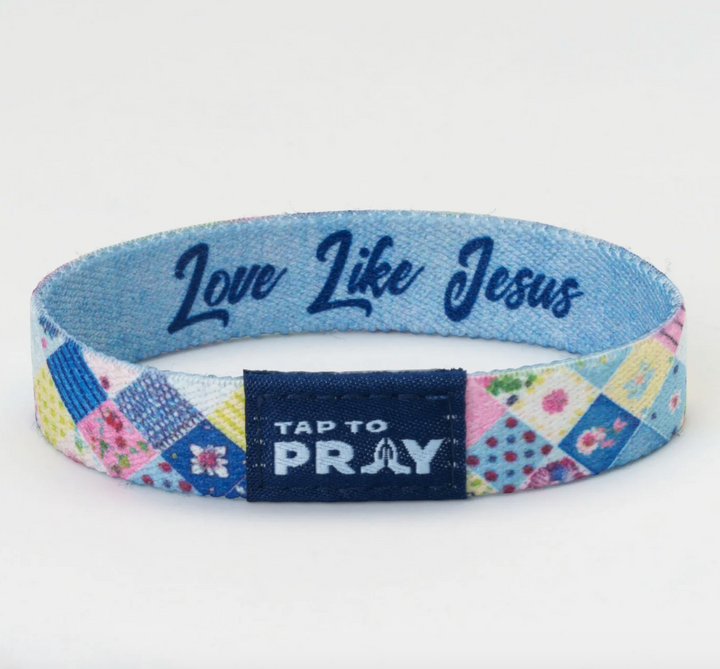 Tap To Pray® Wristband – Patchwork - Love Like Jesus