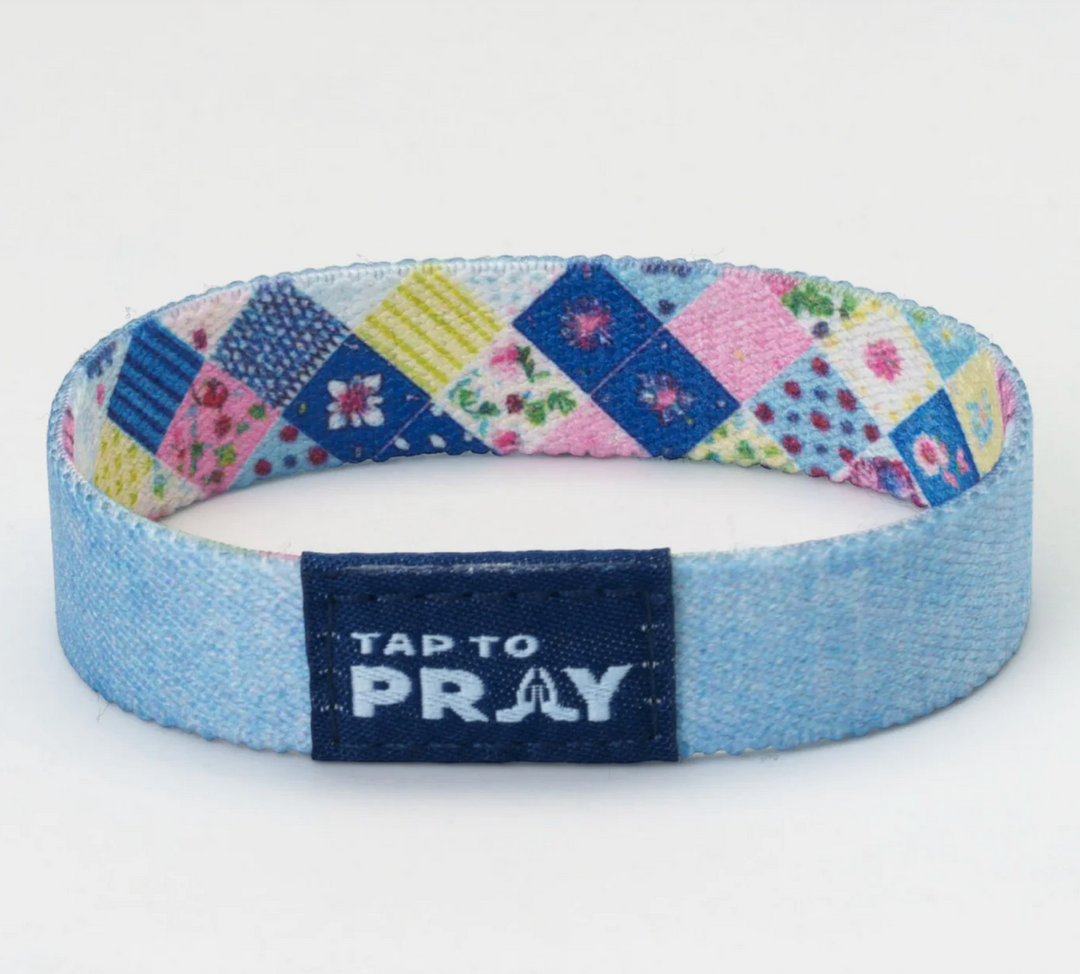 Tap To Pray® Wristband – Patchwork - Love Like Jesus