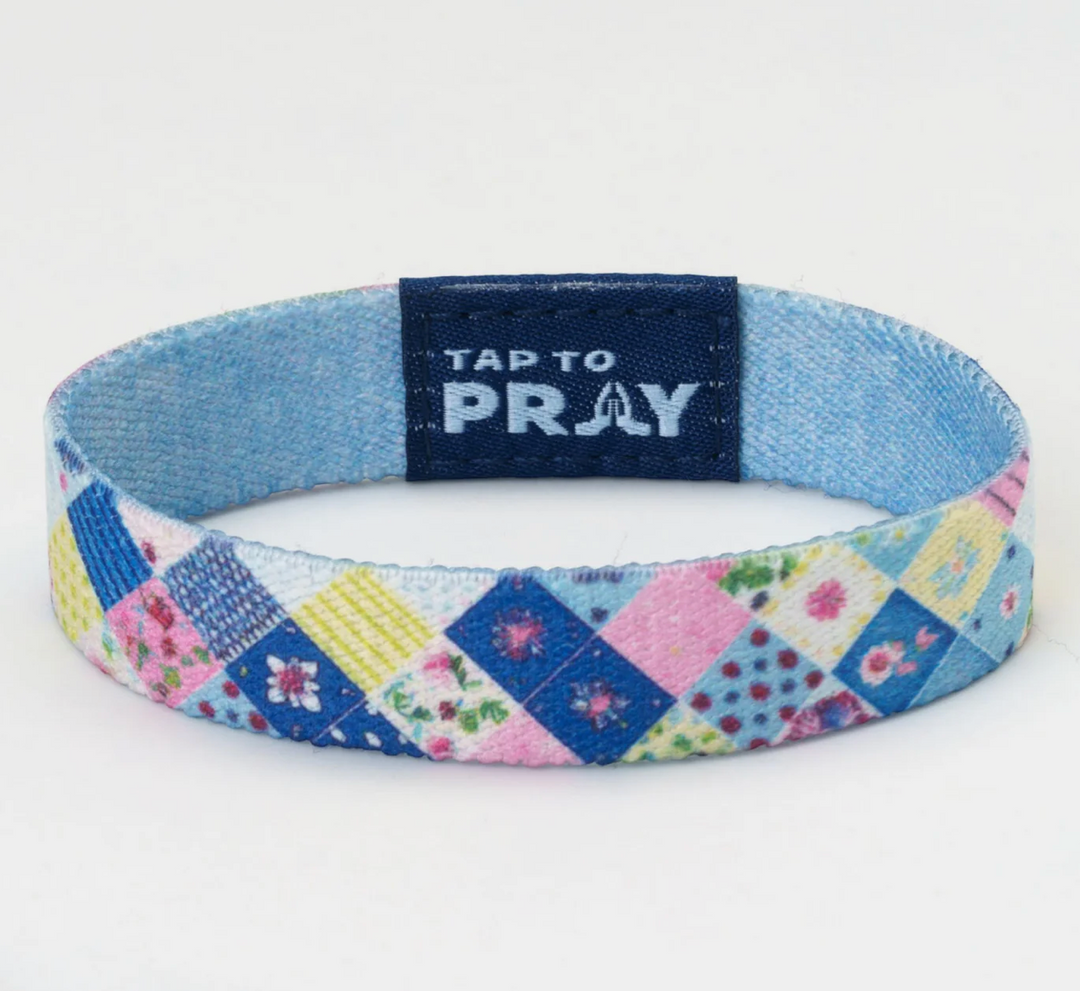 Tap To Pray® Wristband – Patchwork - Love Like Jesus