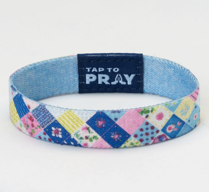 Tap To Pray® Wristband – Patchwork - Love Like Jesus