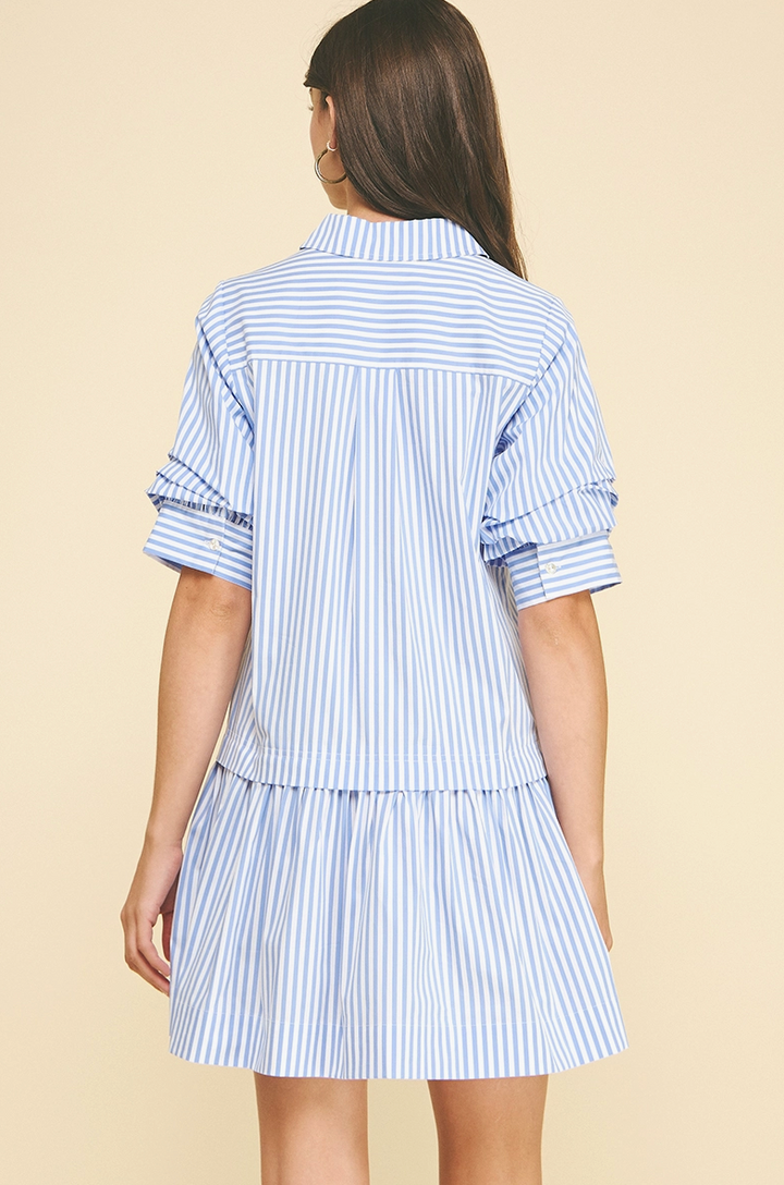 Bleu Belle Button Dress