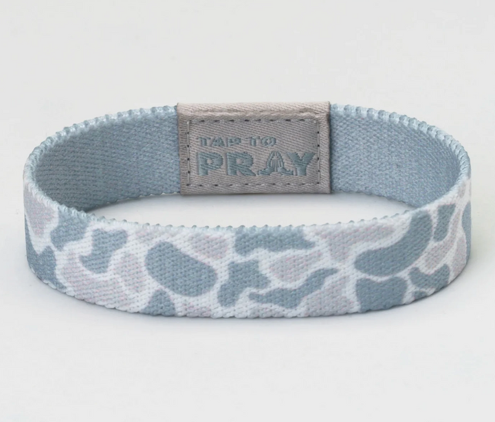Tap To Pray® Wristband – River Rock Camo - Aspen