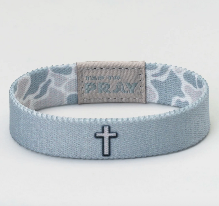 Tap To Pray® Wristband – River Rock Camo - Aspen