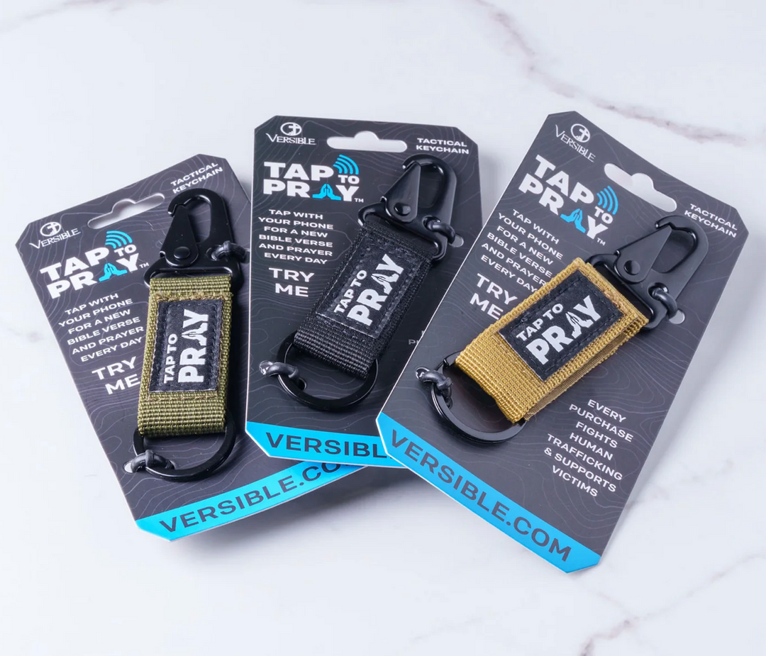 Tap To Pray® Tactical Carabiner Keychain - Green