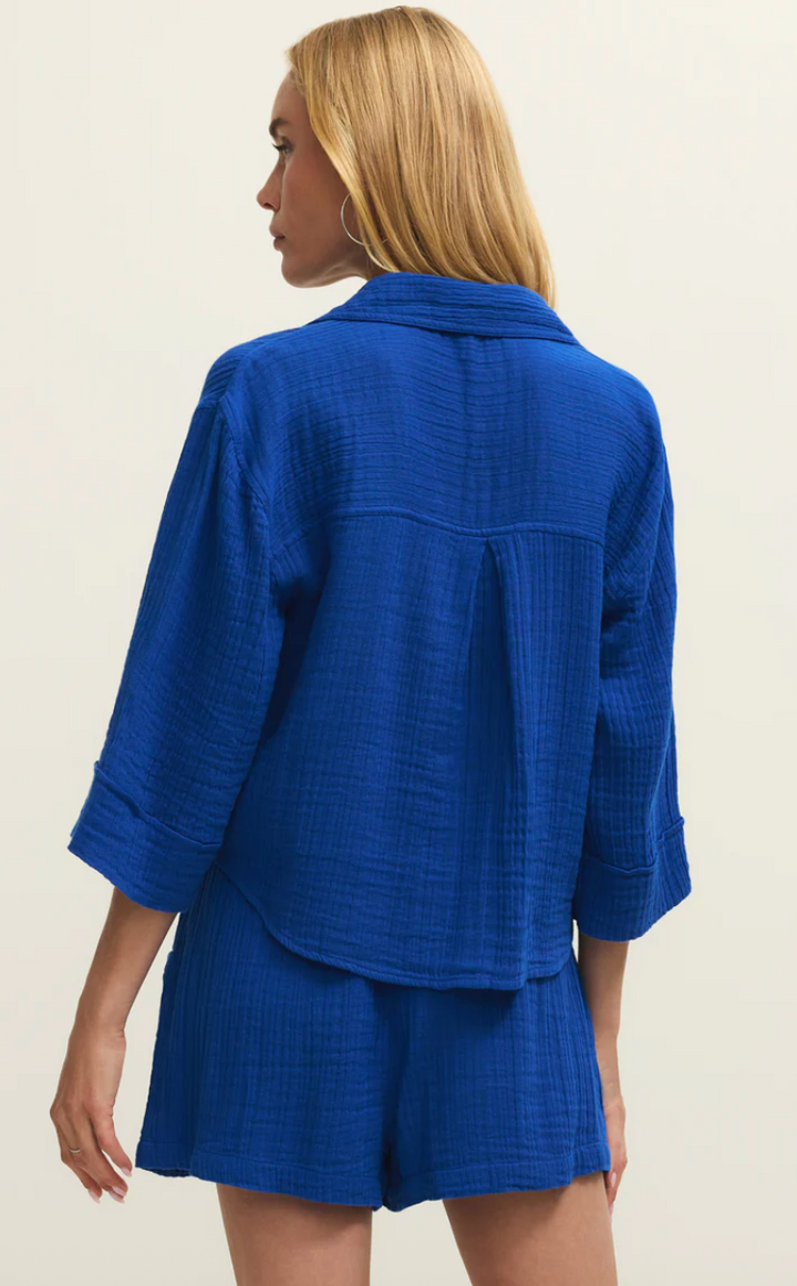 Helena Top - Nautical Cobalt Blue