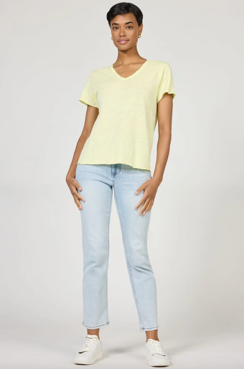 DEAR JOHN - Vanya Tee - Wax Yellow