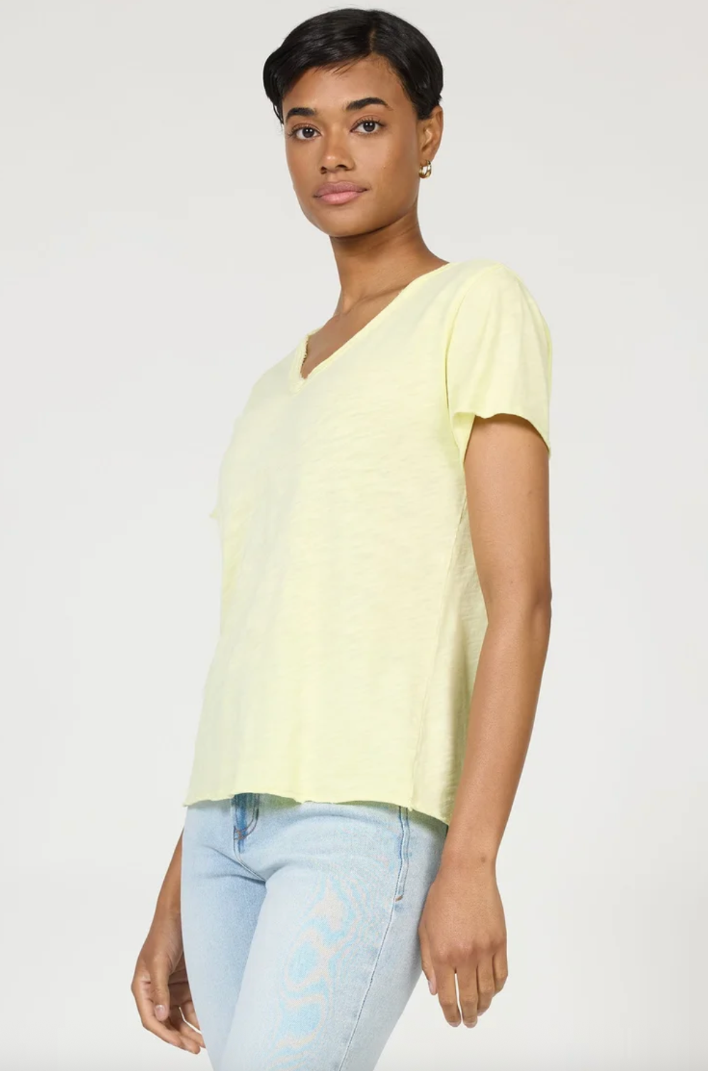 DEAR JOHN - Vanya Tee - Wax Yellow