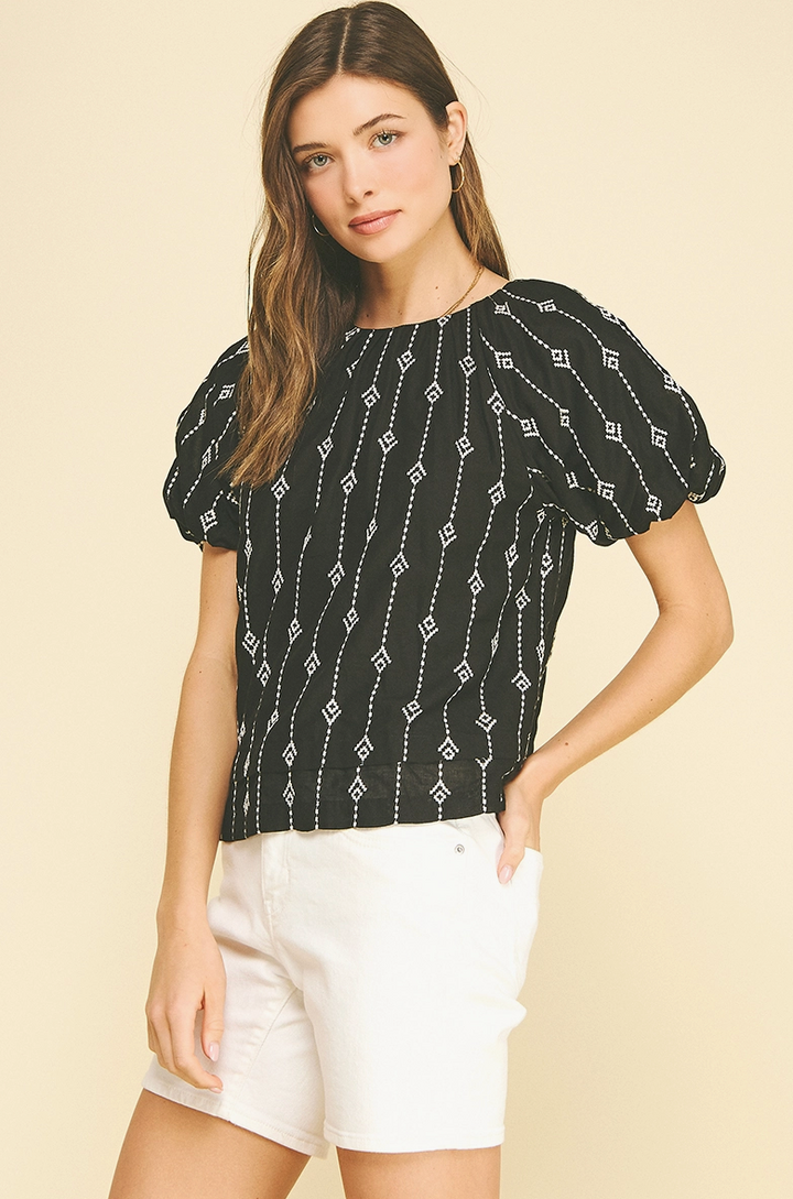 Perfectly Knit Blouse - Black