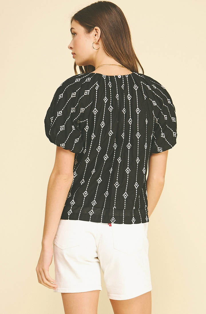Perfectly Knit Blouse - Black