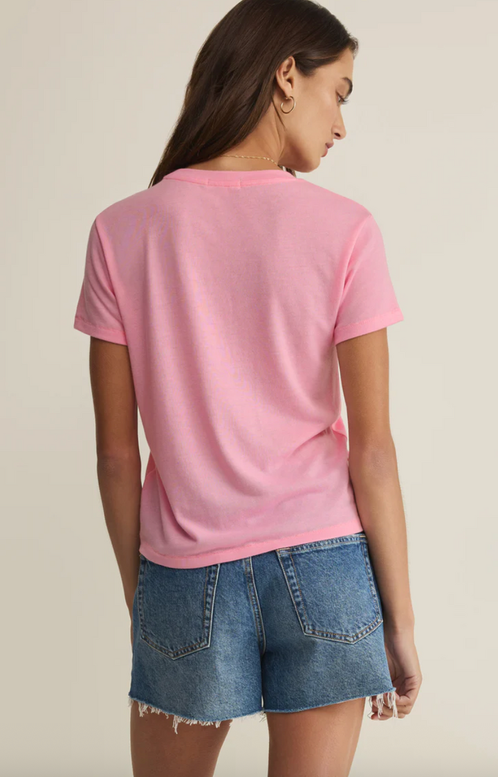 Z Supply Tourist Tee - Pink Sunrise