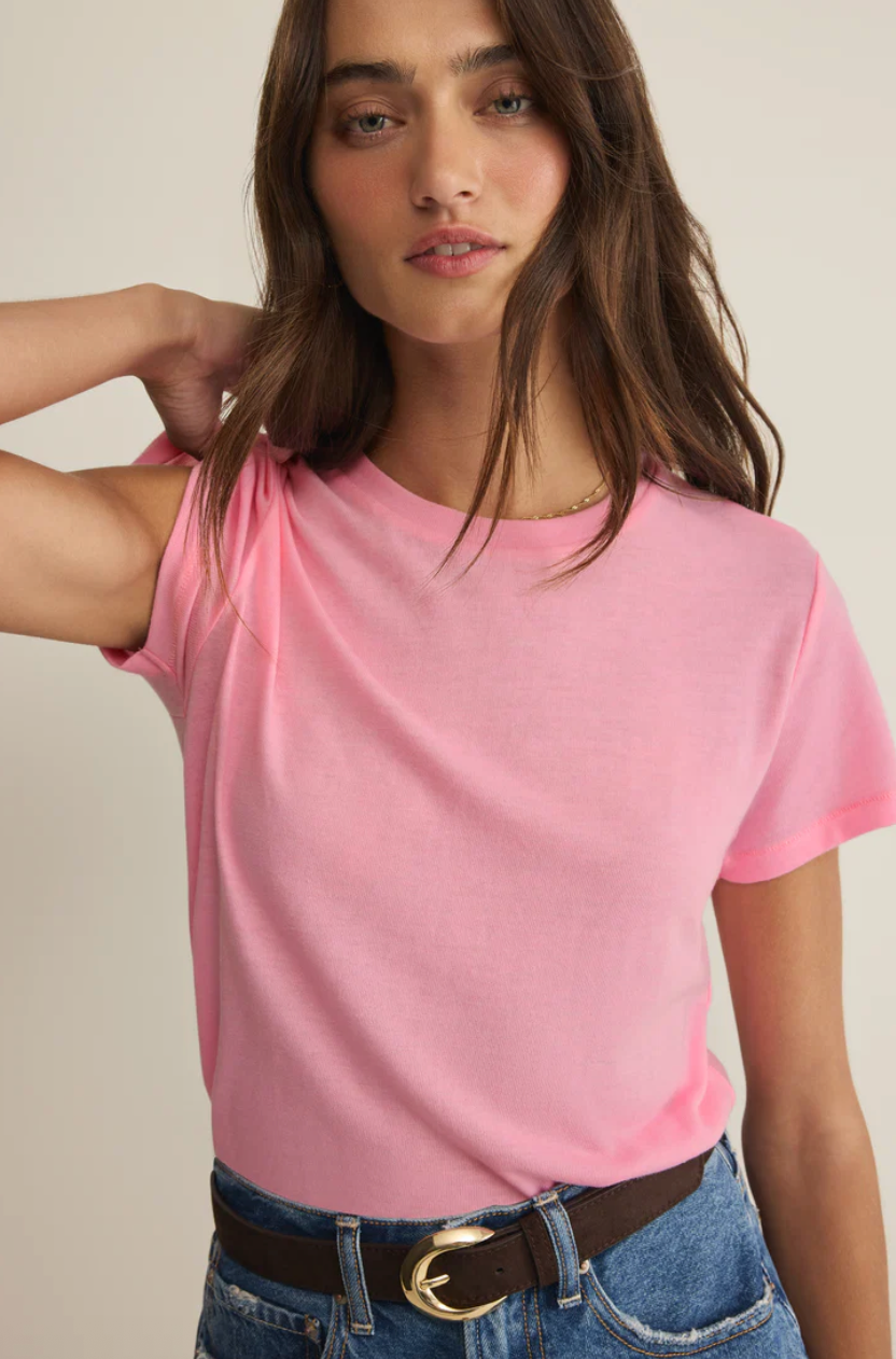Z Supply Tourist Tee - Pink Sunrise