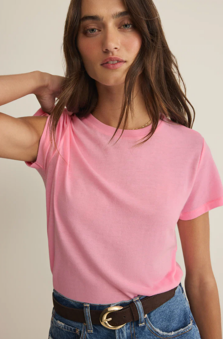 Z Supply Tourist Tee - Pink Sunrise