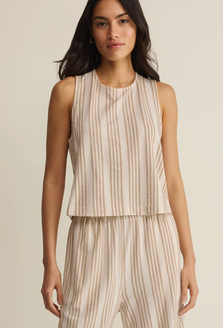 Z Supply Sloane Knit Striped Top - Cloud