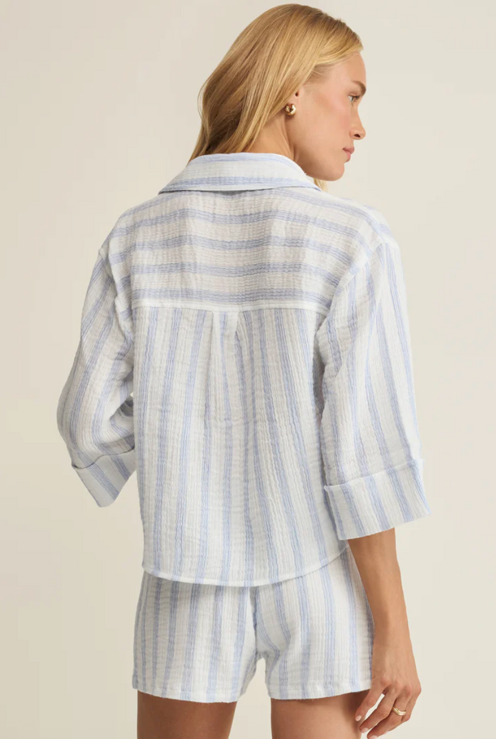Z Supply Helena Striped Top - Sea Salt