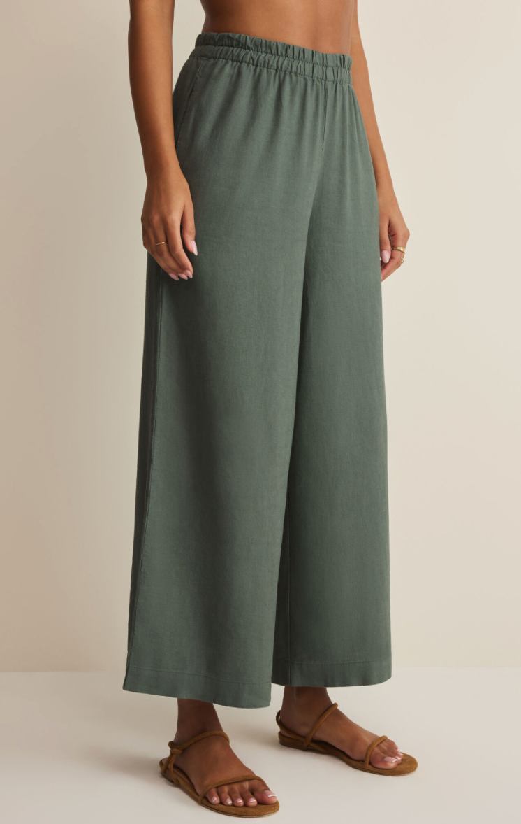 Z Supply Scout Linen Pant - Everglade