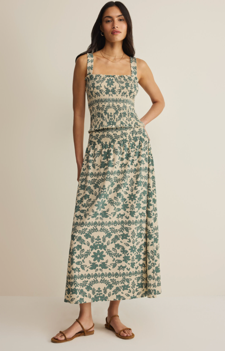 Z Supply Leya Tera Paisley Smocked Top