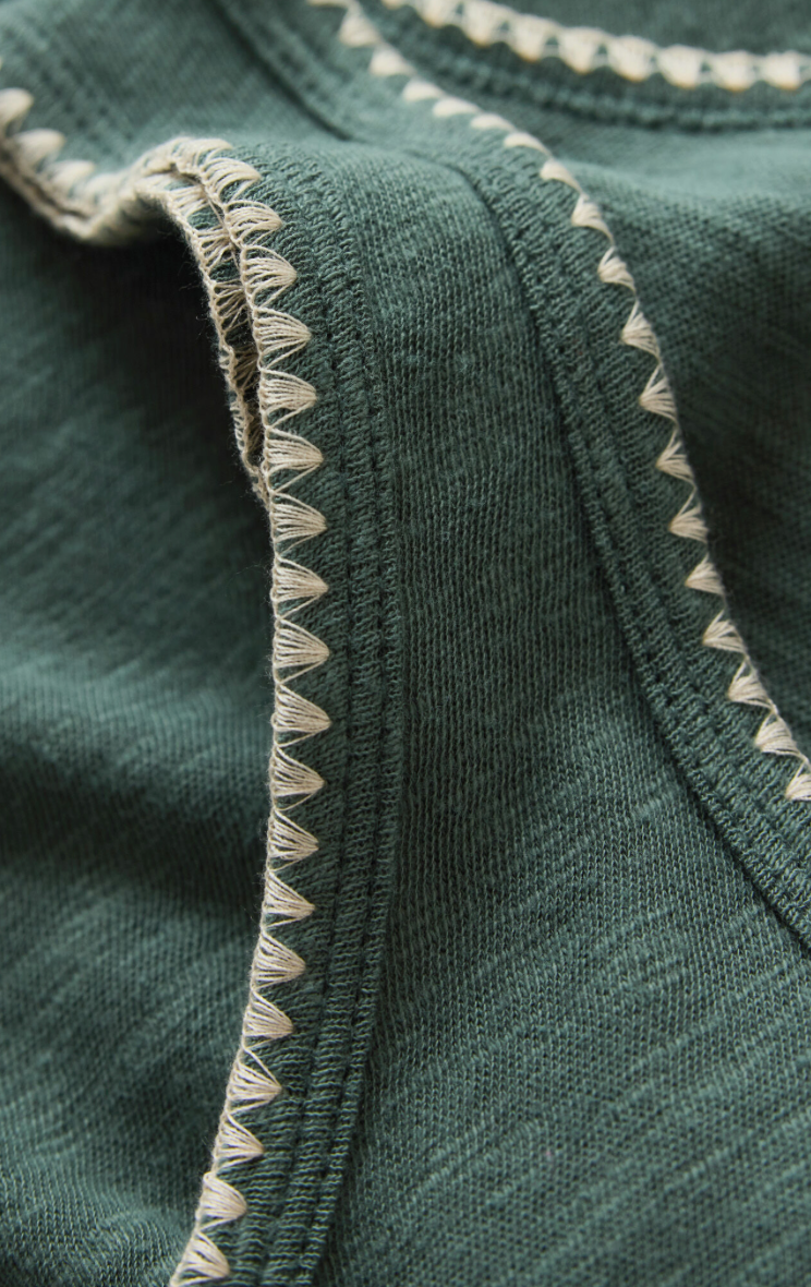Z Supply Julian Crochet Tank - Everglade