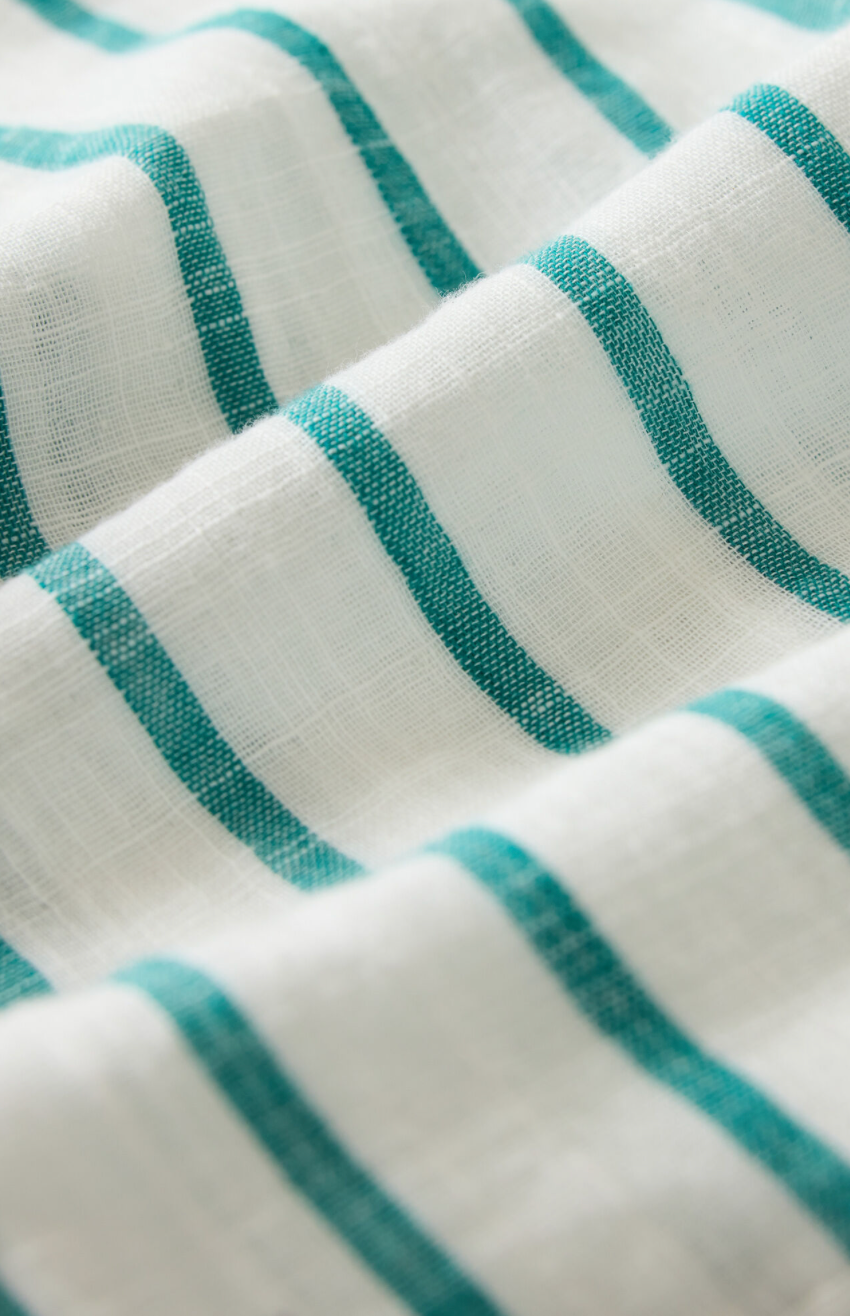 Z Supply Saturdays Stripe Shirt - Rainforest