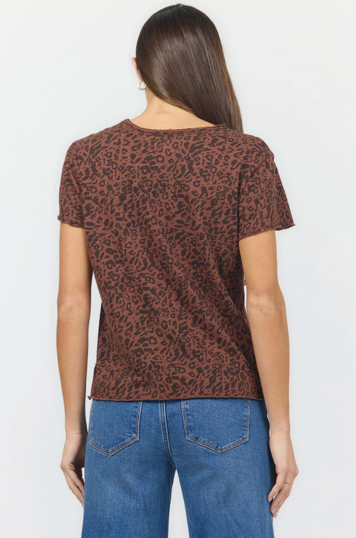 DEAR JOHN - Vanya Tee - Brown Leopard