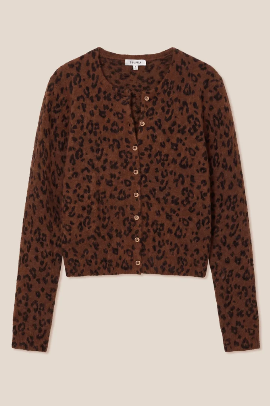 Z Supply Medina Leopard Cardigan