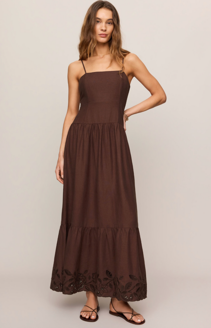 Z Supply Esti Embroidered Maxi Dress