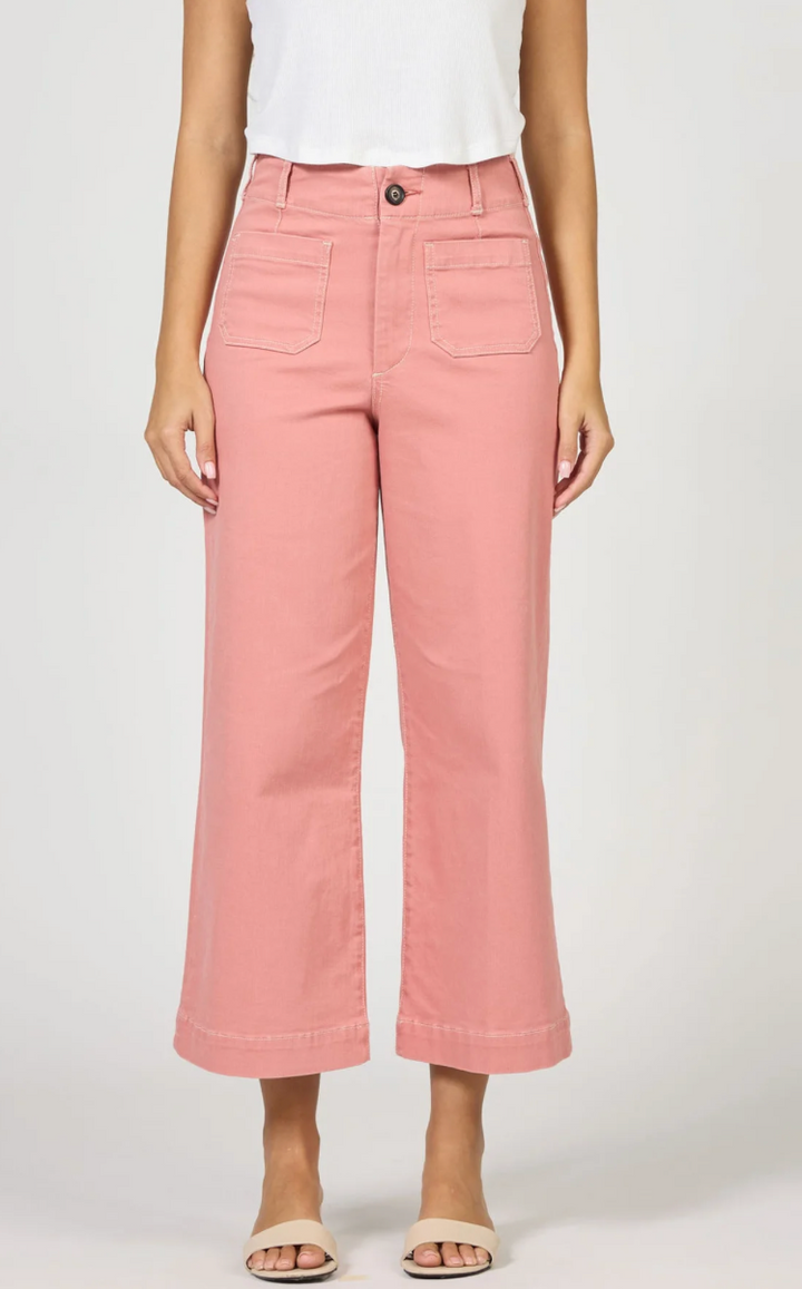 DEAR JOHN - Audrey Wide Leg Jean - Terracotta