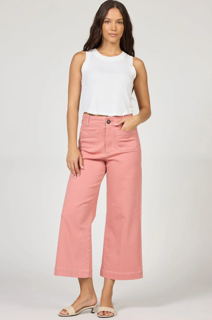 DEAR JOHN - Audrey Wide Leg Jean - Terracotta