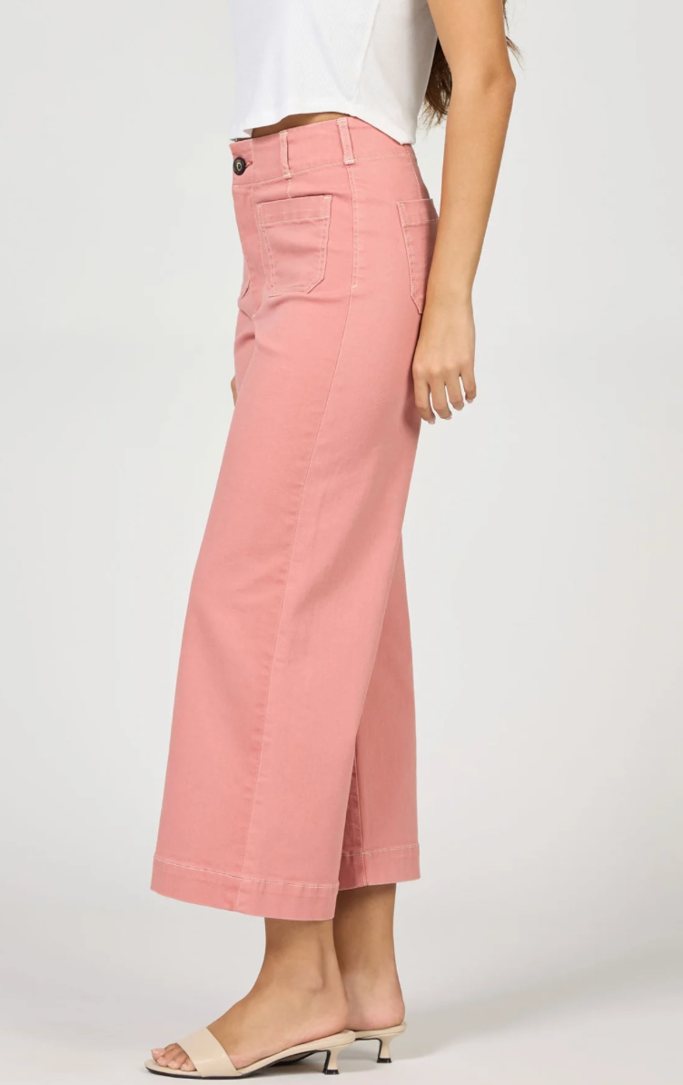 DEAR JOHN - Audrey Wide Leg Jean - Terracotta