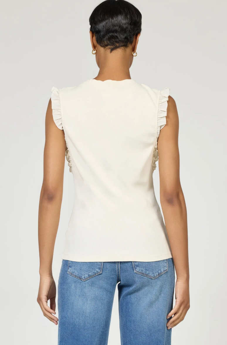 DEAR JOHN - Bridget Sleeveless Top - Egret