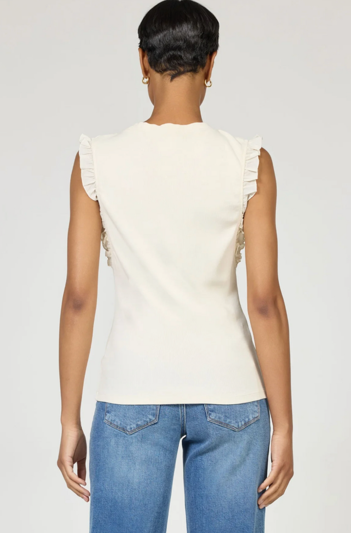DEAR JOHN - Bridget Sleeveless Top - Egret