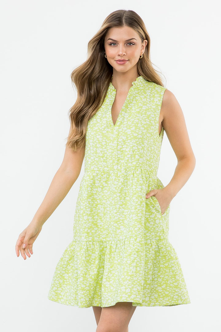 Splash of Lime Mini Dress