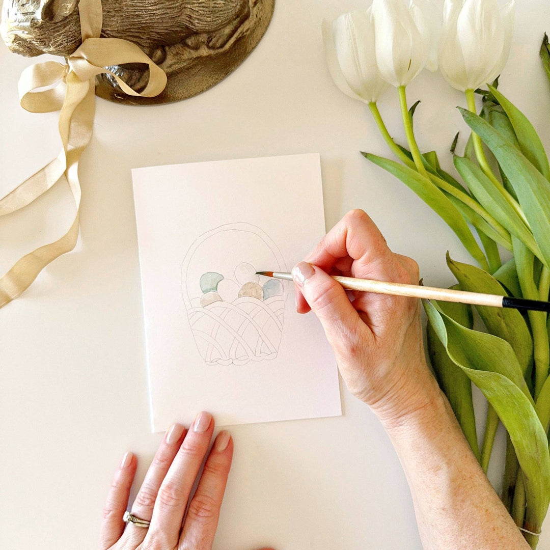 Emily Lex Studio - Easter Paintable Watercolor Notecard Set