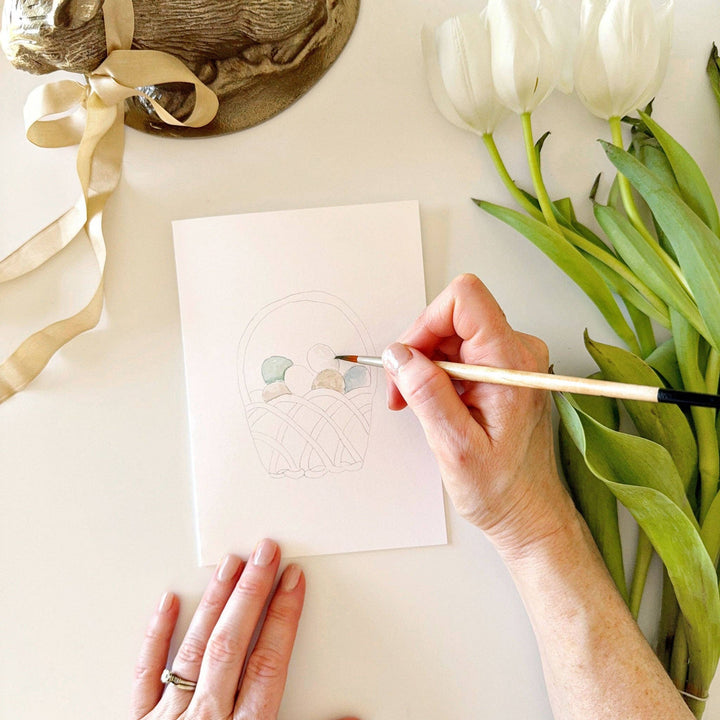 Emily Lex Studio - Easter Paintable Watercolor Notecard Set