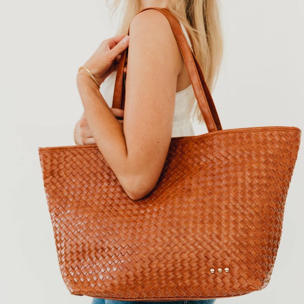 Pretty Simple - Woven Tiffany Organizer Tote Bag