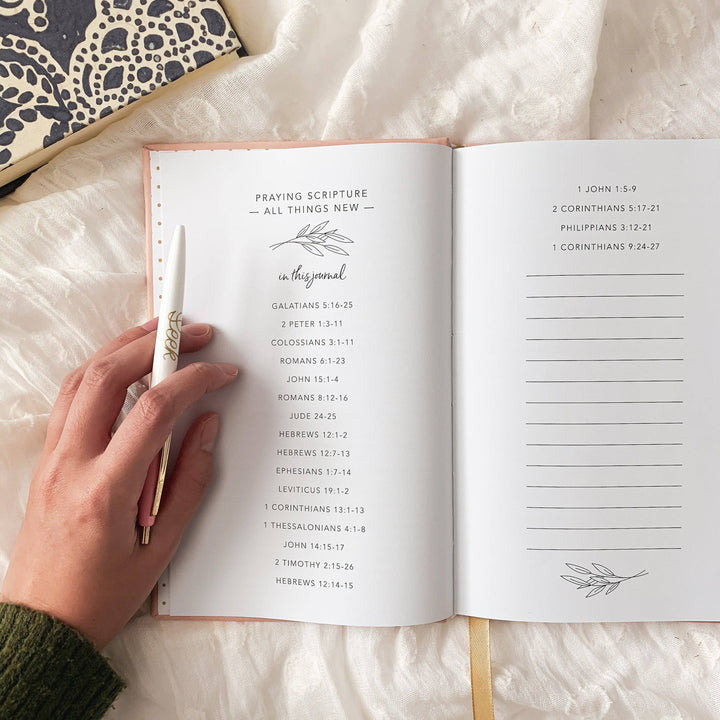 The Daily Grace Co - All Things New  - Praying Scripture Journal