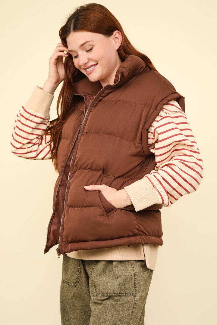 Hot Chocolate Puffer Vest