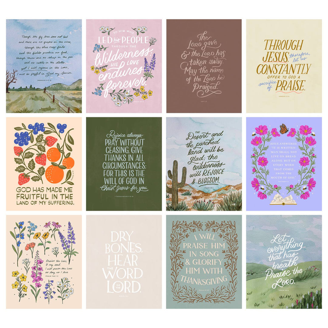 Naomi Paper Co. - 2026 Scripture Calendar: Worship in the Wilderness