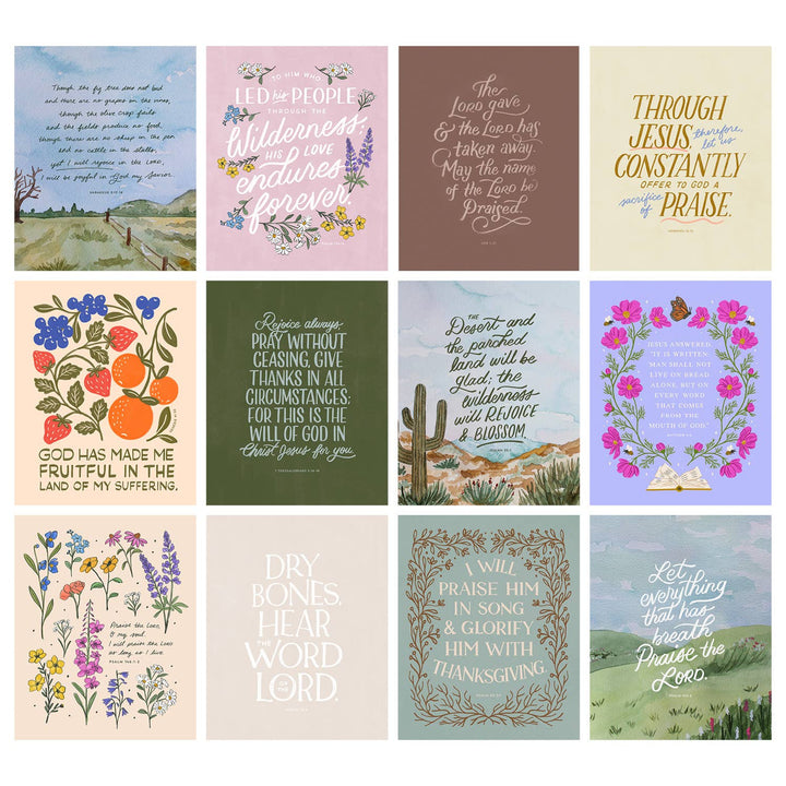 Naomi Paper Co. - 2026 Scripture Calendar: Worship in the Wilderness